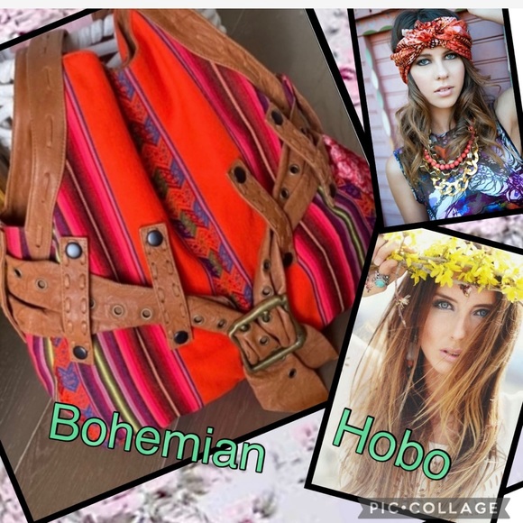 Anat Marin bohemian hippie shoulder hobo bag - Picture 3 of 16